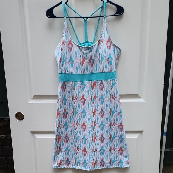 Soybu Dresses & Skirts - Soybu Medium Turquoise Activewear Athleisure Dress with Padded Shelf Bra